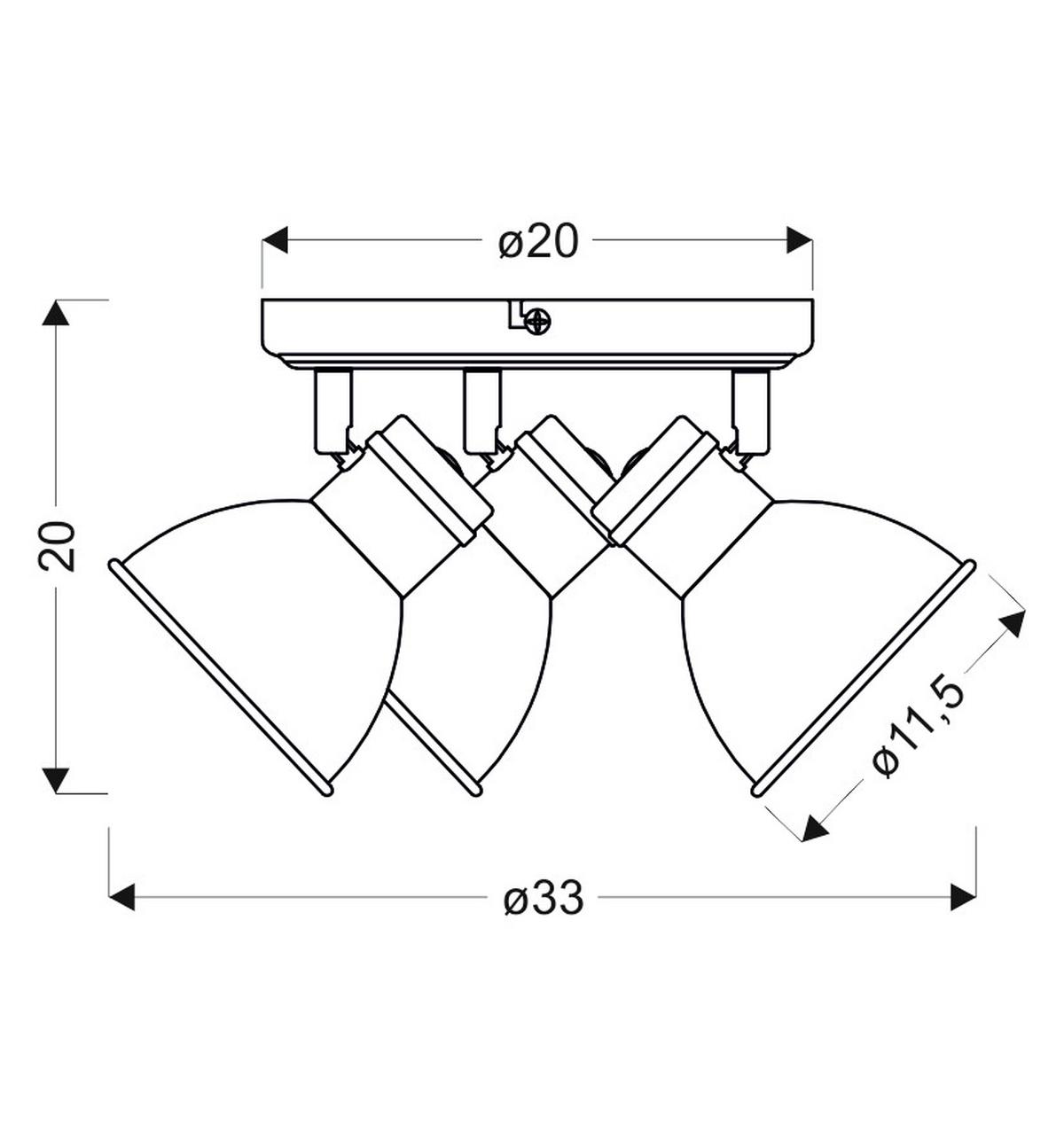 Strahler 98-72160 - Basics, Metall (33/33/20cm)