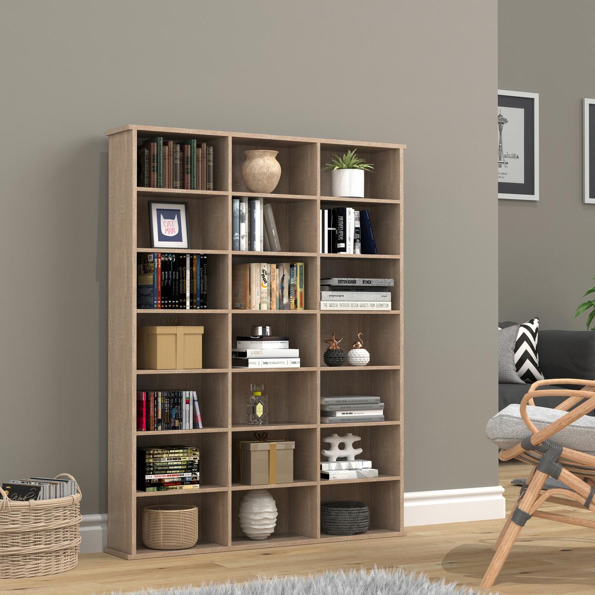 Regal Megosa Sonoma Eiche Dekor - Sonoma Eiche, Design, Holzwerkstoff (105/136/19cm) - MID.YOU