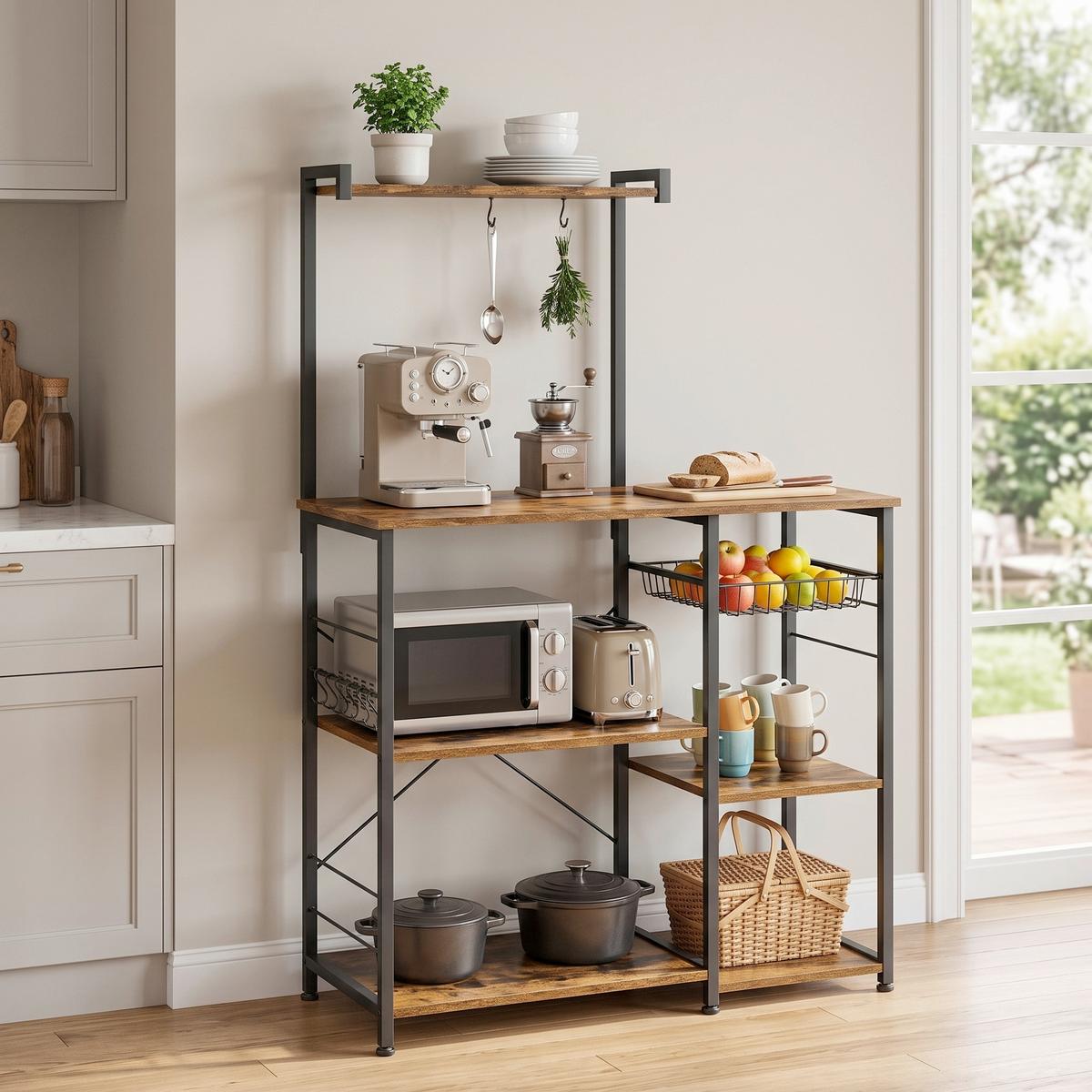 REGAL KKS35X - Dunkelbraun/Schwarz, Trend, Holzwerkstoff/Metall (90/132/40cm) - MID.YOU
