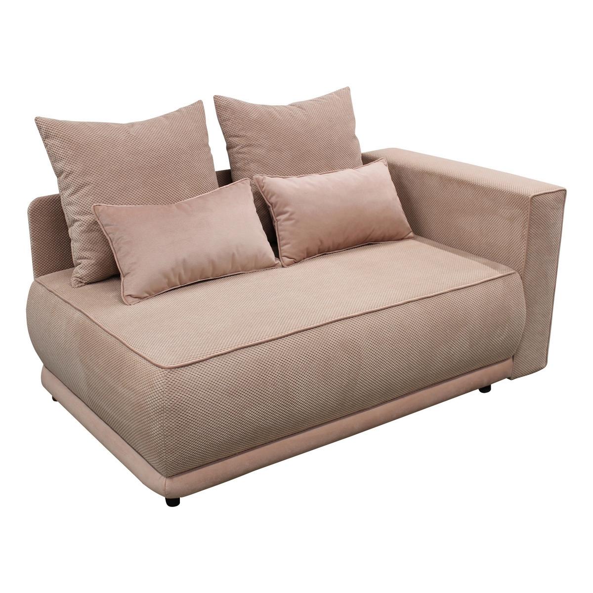 Récamiere Iga Re Rosa B: 168 Cm - Rosa, Design, Textil (168/73/99cm) - MID.YOU