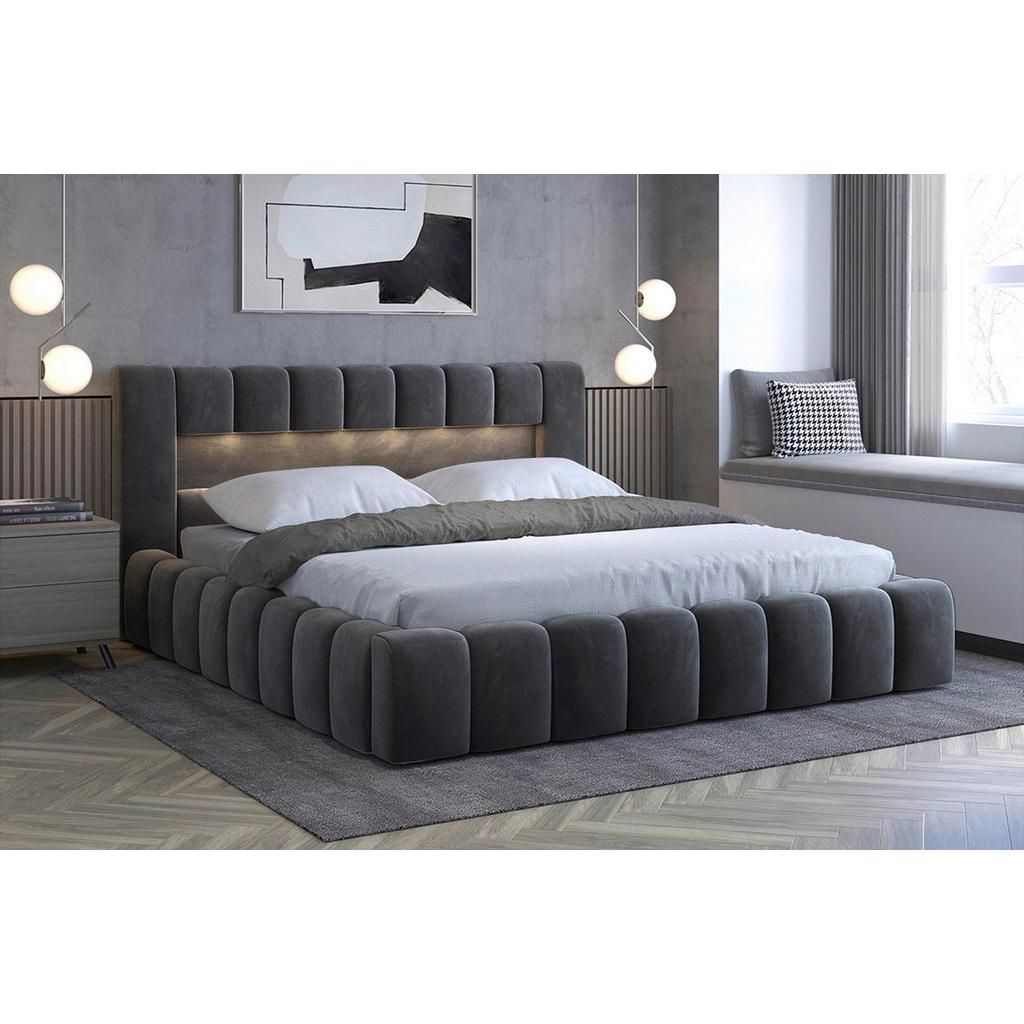 Polsterbett Lamica Grau LF: 180x200 cm