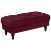 Hocker Cupido - Rot/Schwarz, Design, Textil (110/44/56cm) - MID.YOU