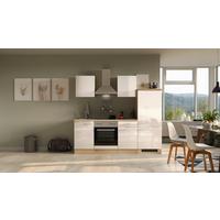 Küchenblock Nepal Sonoma Eiche/kaschmir B:220cm - Kaschmir/Sonoma Eiche, MODERN, Holzwerkstoff (220cm) - FlexWell