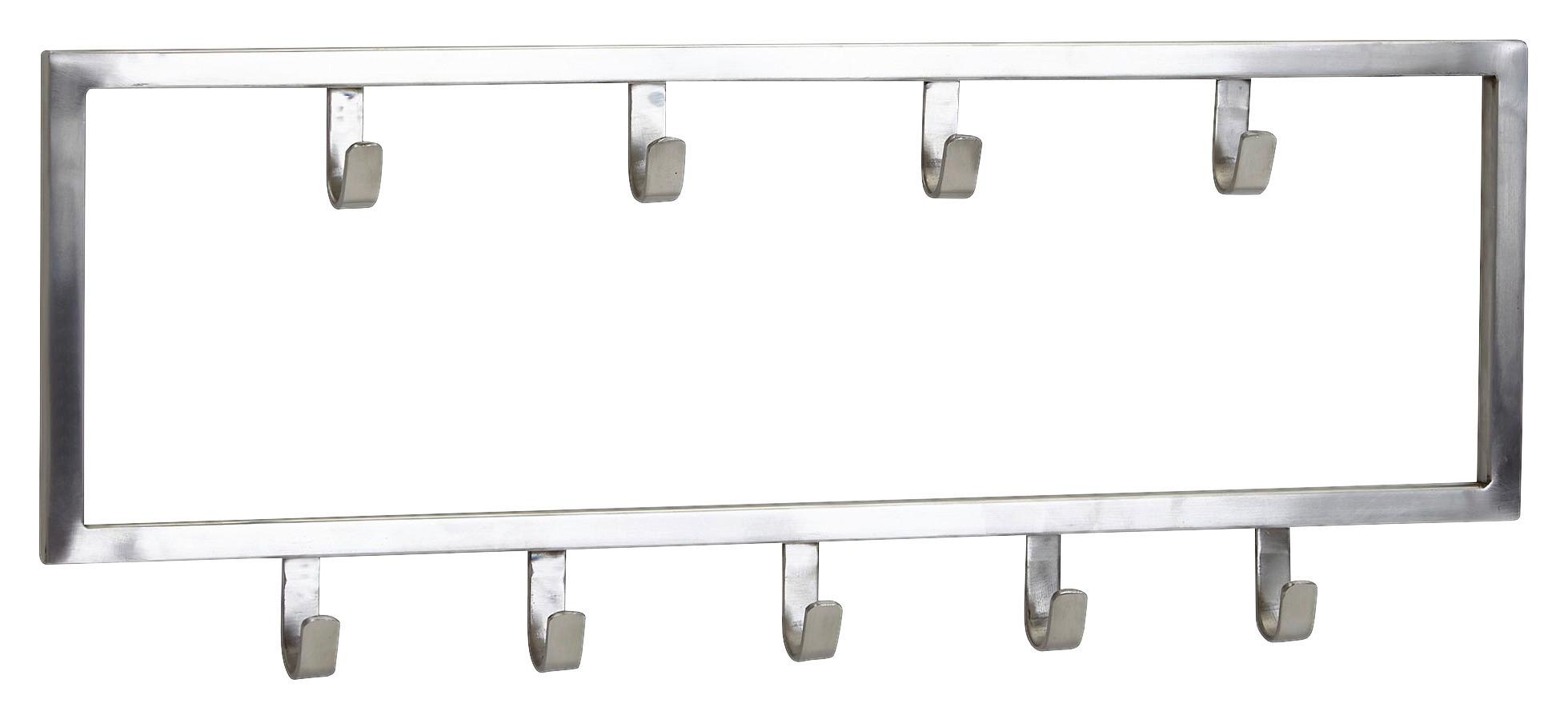 Wandgarderobe Wohnling Silberfarben B:50 Cm