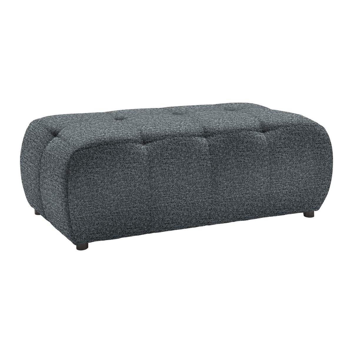 Taburet SOFI, šedá - šedá/černá, Moderní, textil (128/48/70cm) - Premium Living