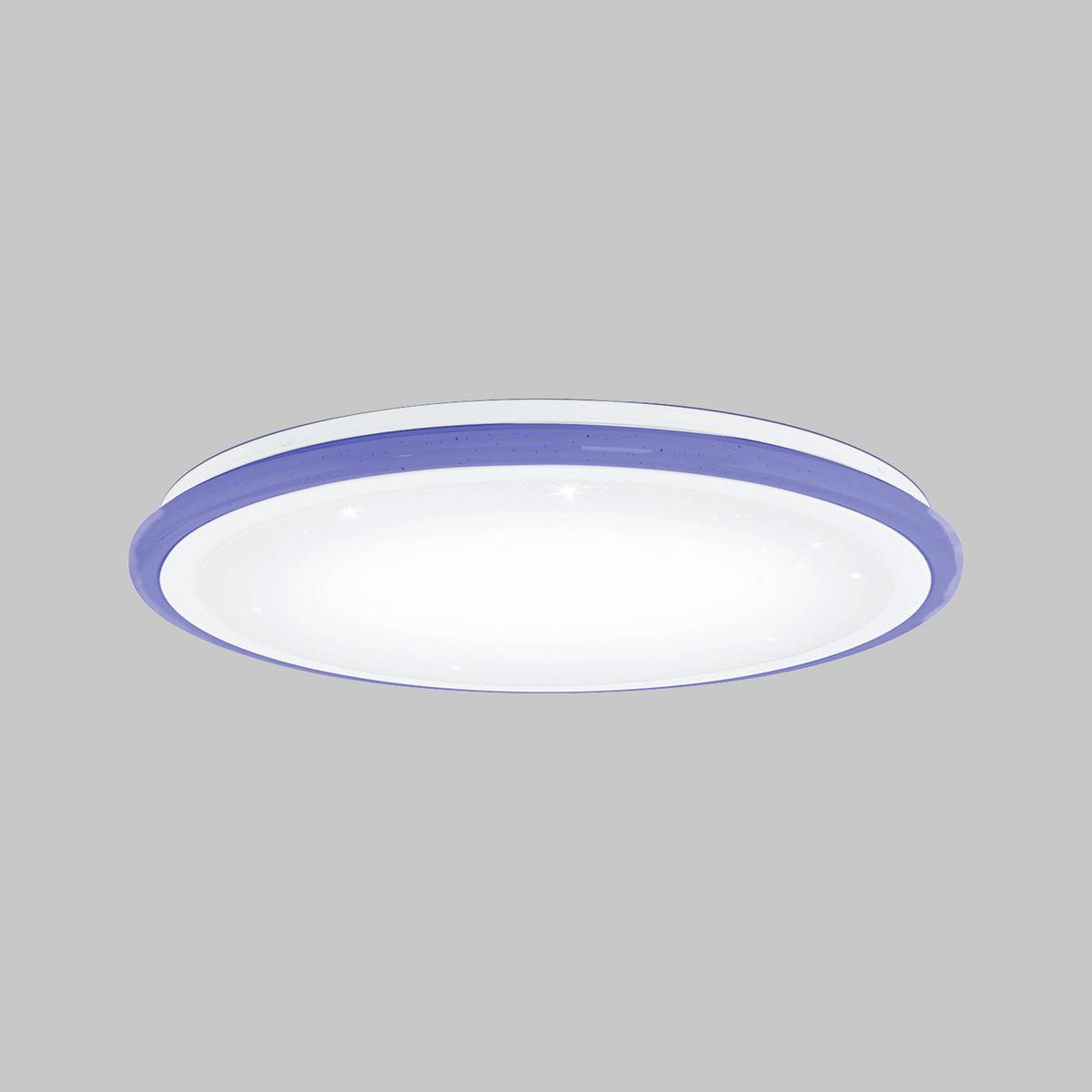 Led-deckenleuchte Lipari Ø 59,5 Cm, Mit Fernbedienung - Weiß, MODERN, Kunststoff/Metall (59,5/7,5cm) - Eglo