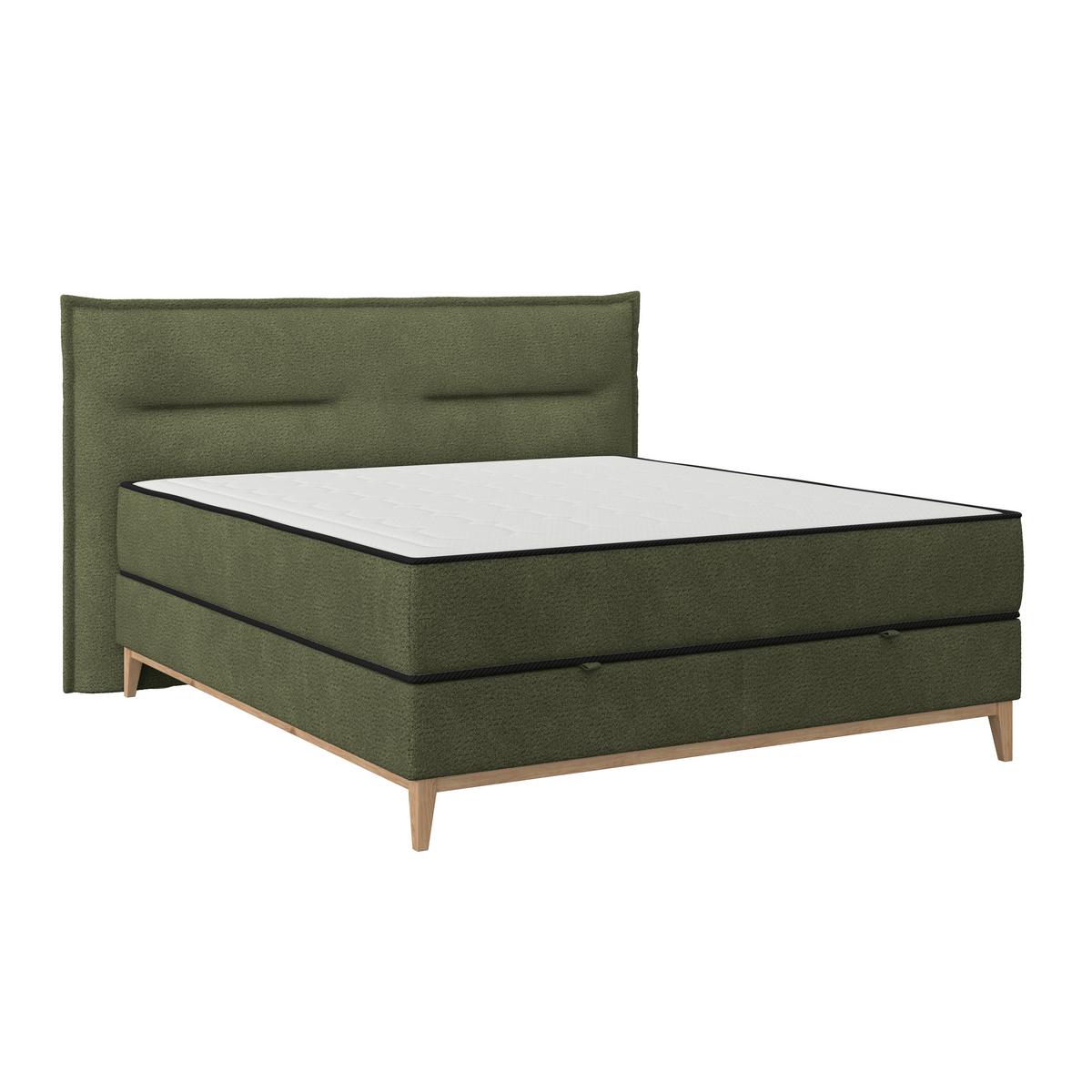 Boxbett Smile inkl. Matratze 180x200 - Grün, KONVENTIONELL, Holz/Holzwerkstoff (180/200cm) - James Wood
