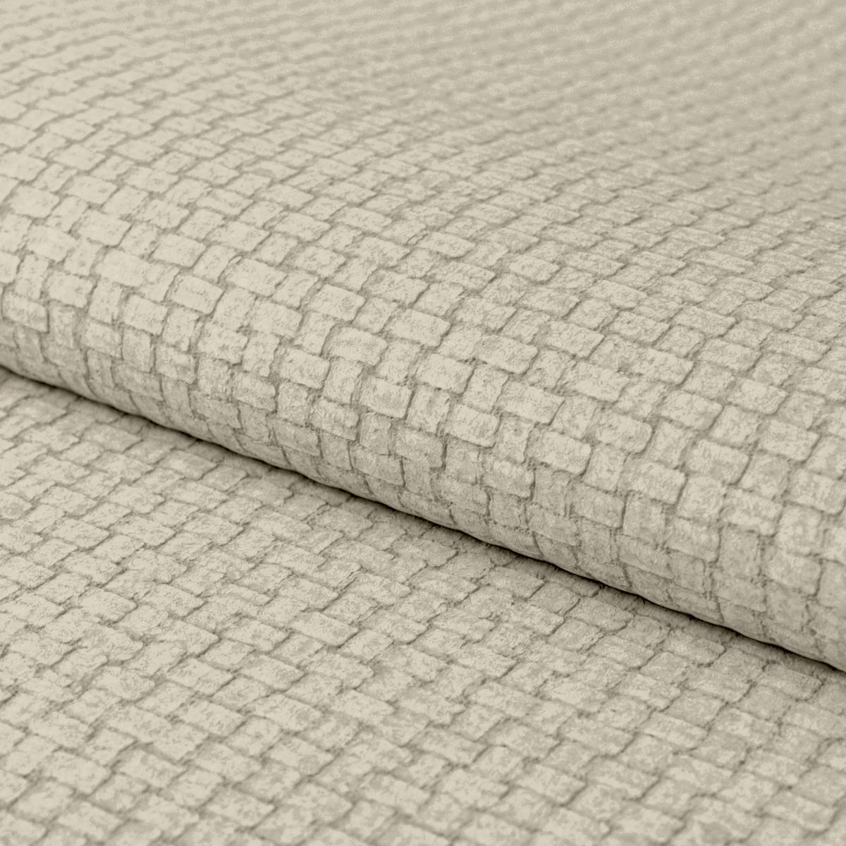 Ecksofa mit Bettfunktion Malaga new Chenille beige - Beige/Schwarz, KONVENTIONELL, Textil (203/286cm) - Ondega