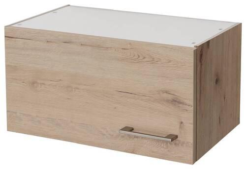 Kuchyňská horní skřiňka RIVA KH60, 60cm - dub San Remo/barvy nerez oceli, Moderní, kov/kompozitní dřevo (60/32/32cm)