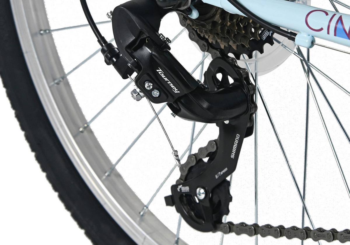 Kinderfahrrad Dacapo Cindy 24 Zoll Rh 32cm - Blau, Basics, Metall (25/140/60cm)