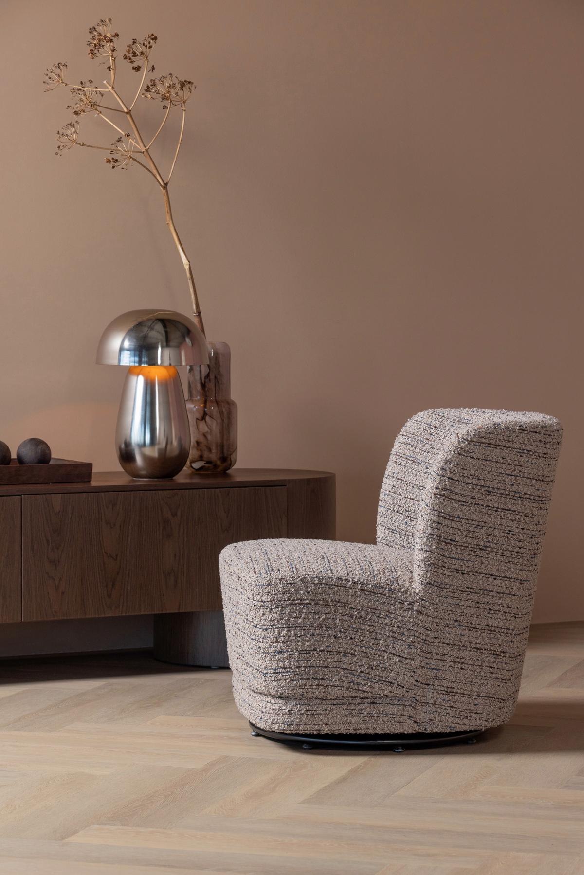 SESSEL Atty Beige B: 74cm - Beige/Schwarz, MODERN, Textil (74/75/65cm) - Livetastic