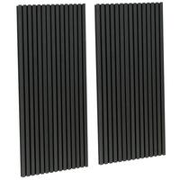 Akustikpaneel Black Oak - Eichefarben/Schwarz, Trend, Holz/Kunststoff (60/120cm) - Homezone