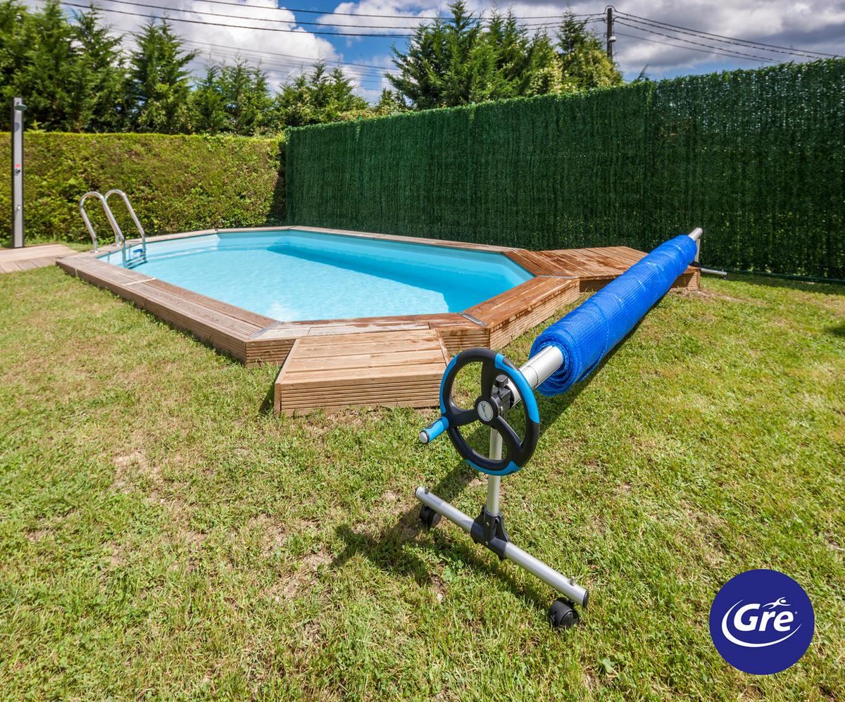 Schutzplane Planenaufroller - Alufarben, KONVENTIONELL, Metall (5,5cm) - Gre