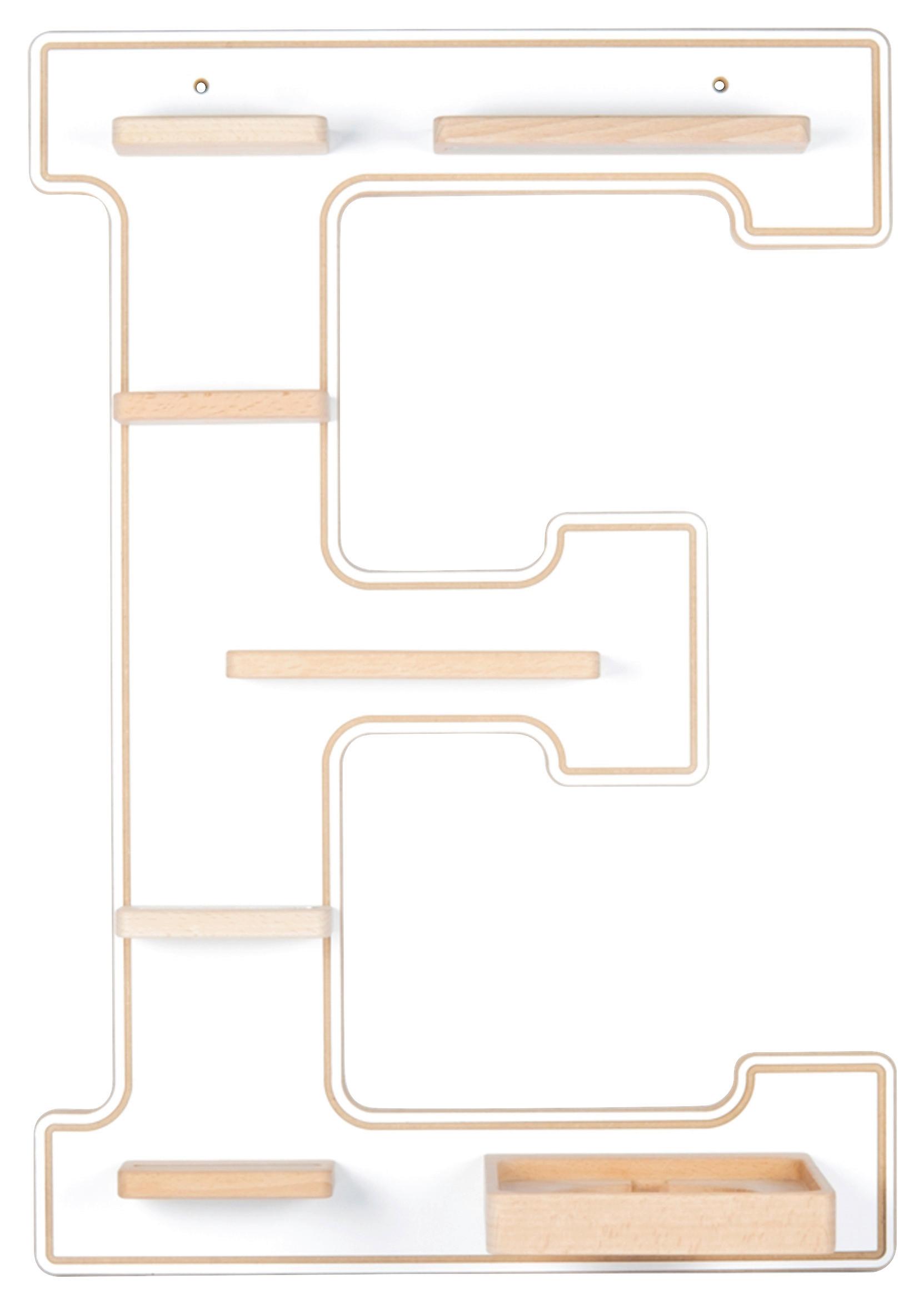 Kinderregal Boarti Weiß B: 38 cm - Weiß, MODERN, Holzwerkstoff (38/54/19cm) - MID.YOU