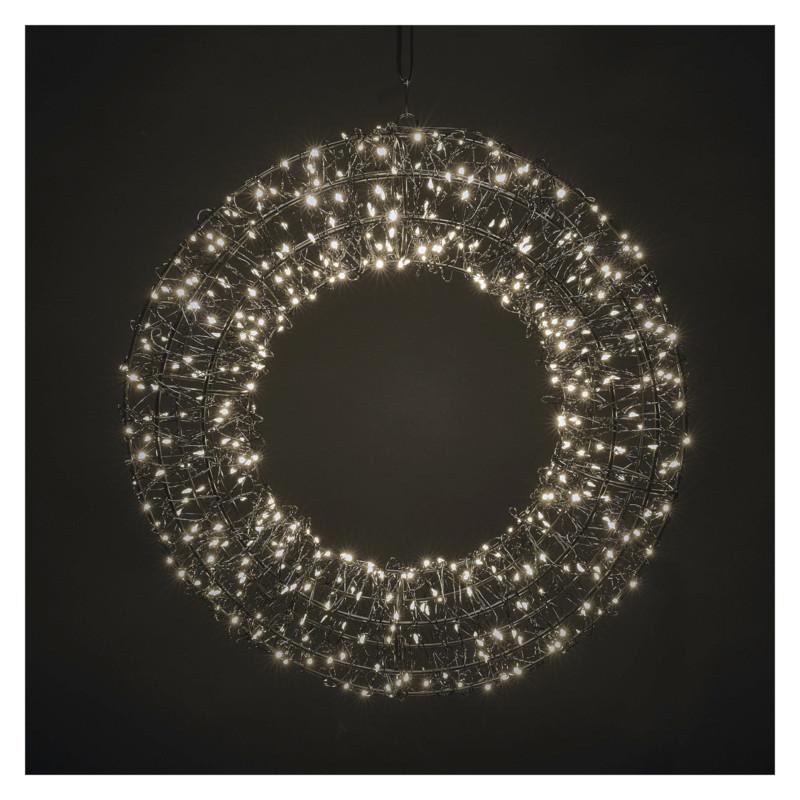 DEKORAČNÉ LED SVIETIDLO 480LED METAL - čierna, Design, kov