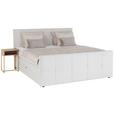 Boxspringbett mit Topper Mit Bettkasten 180x200 cm Medino - Beige, KONVENTIONELL, Holz/Holzwerkstoff (180/200cm) - Luca Bessoni