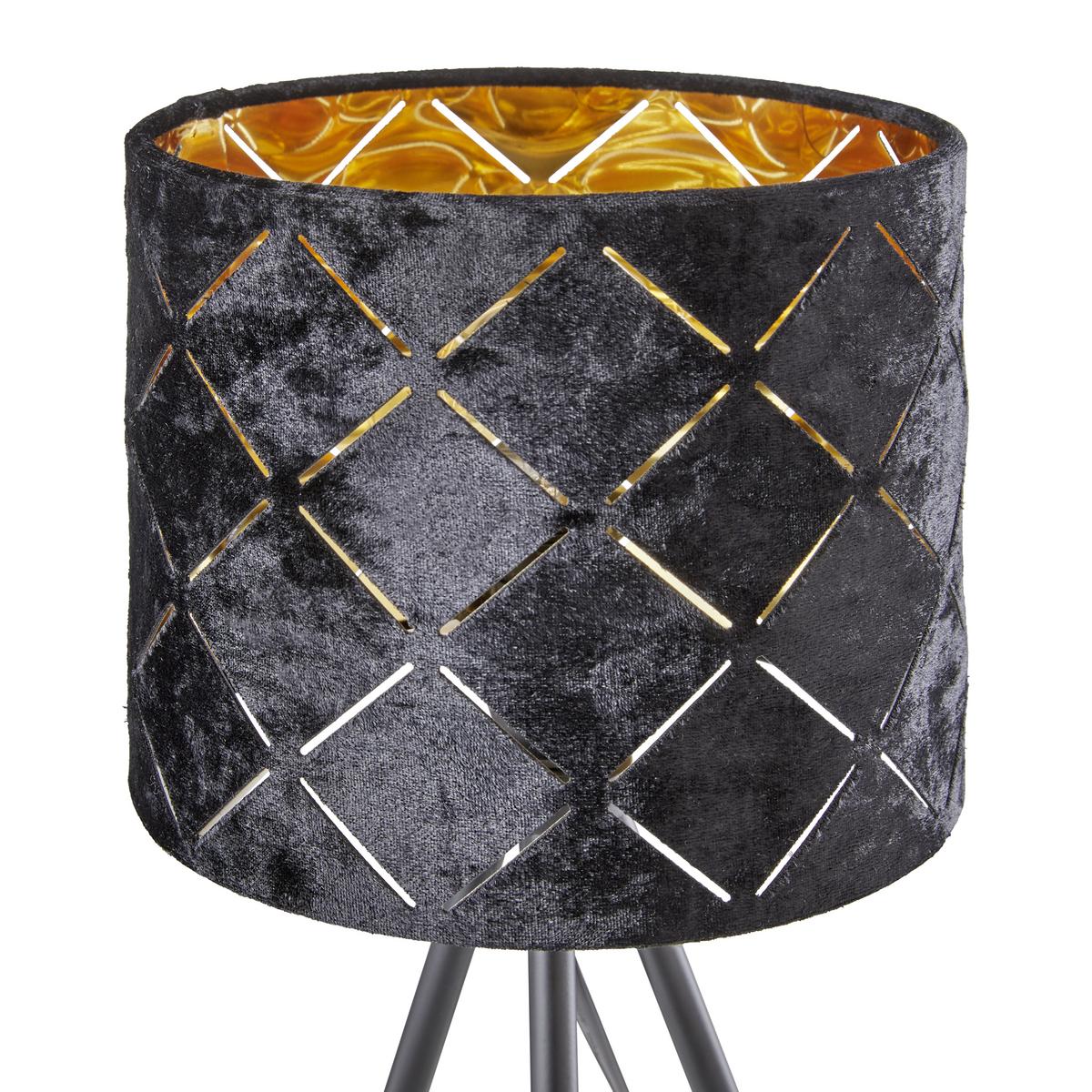 Stolová lampa Evelyn V: 35cm, 40 Watt - čierna, Lifestyle, kov (17/35cm) - Mömax