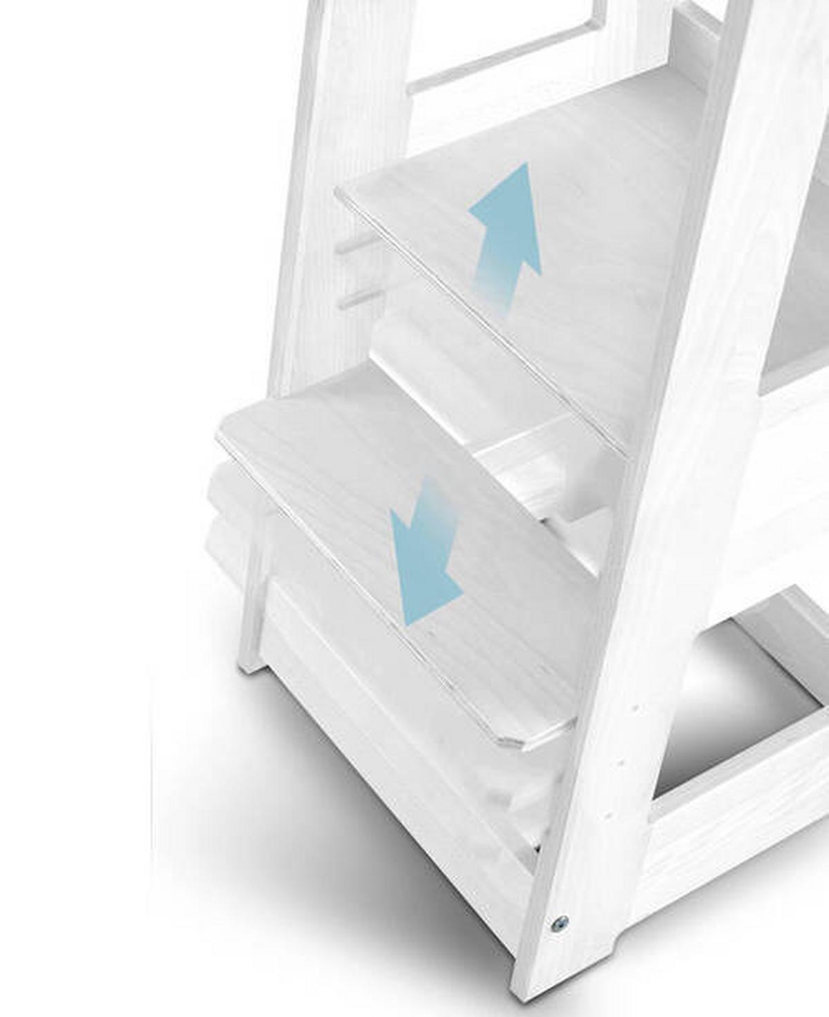 Lernturm Felix Creme, B/H/T: 40x91x45cm - Creme, Basics, Holz (40/91/45cm) - tiSsi