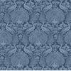 Vliestapete Peacock Damask - Blau, Basics, Papier/Kunststoff (52/1000cm)
