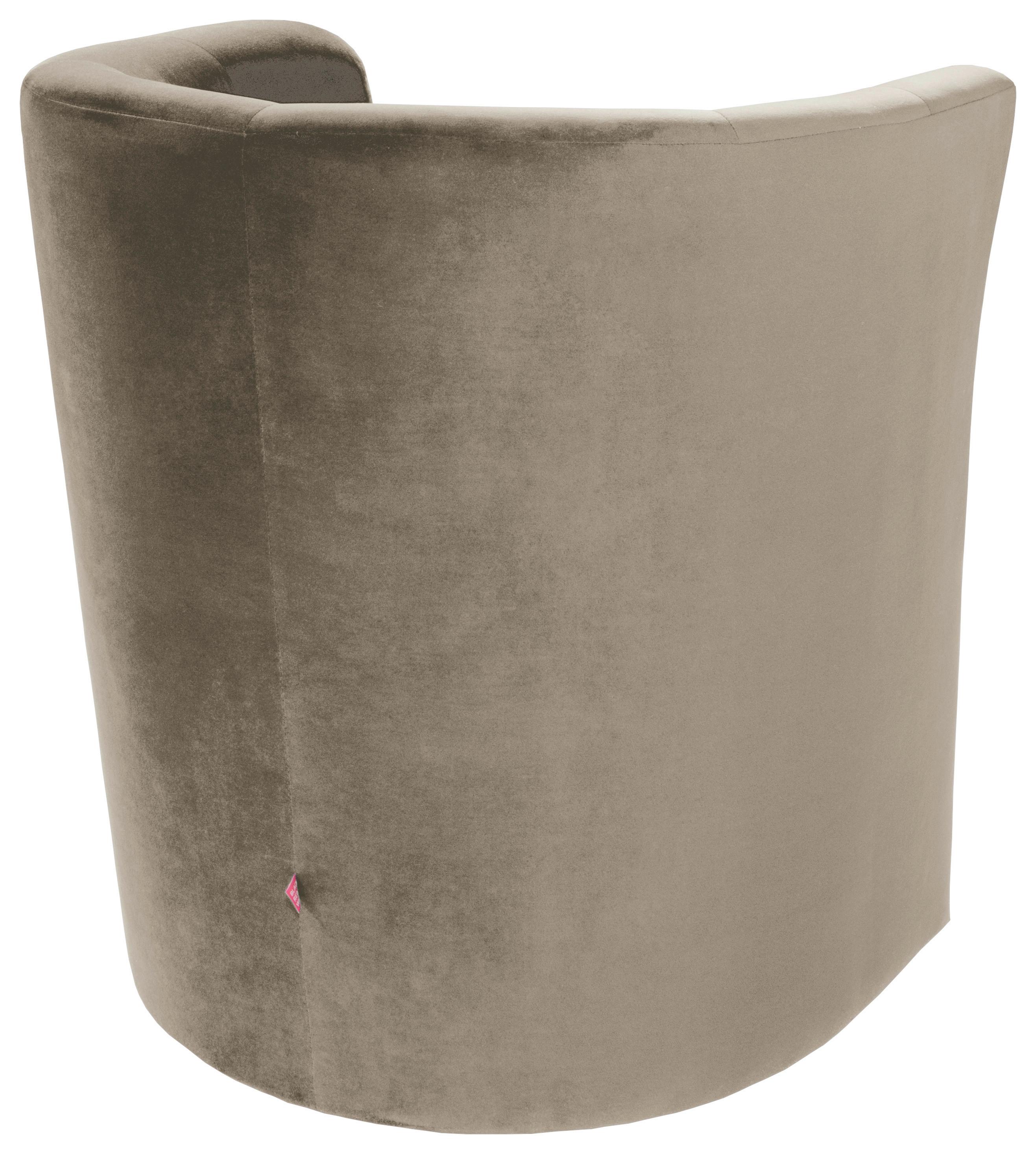Sessel Maks Taupe B: 70 cm - Taupe/Schwarz, KONVENTIONELL, Textil (70/77/60cm) - MID.YOU