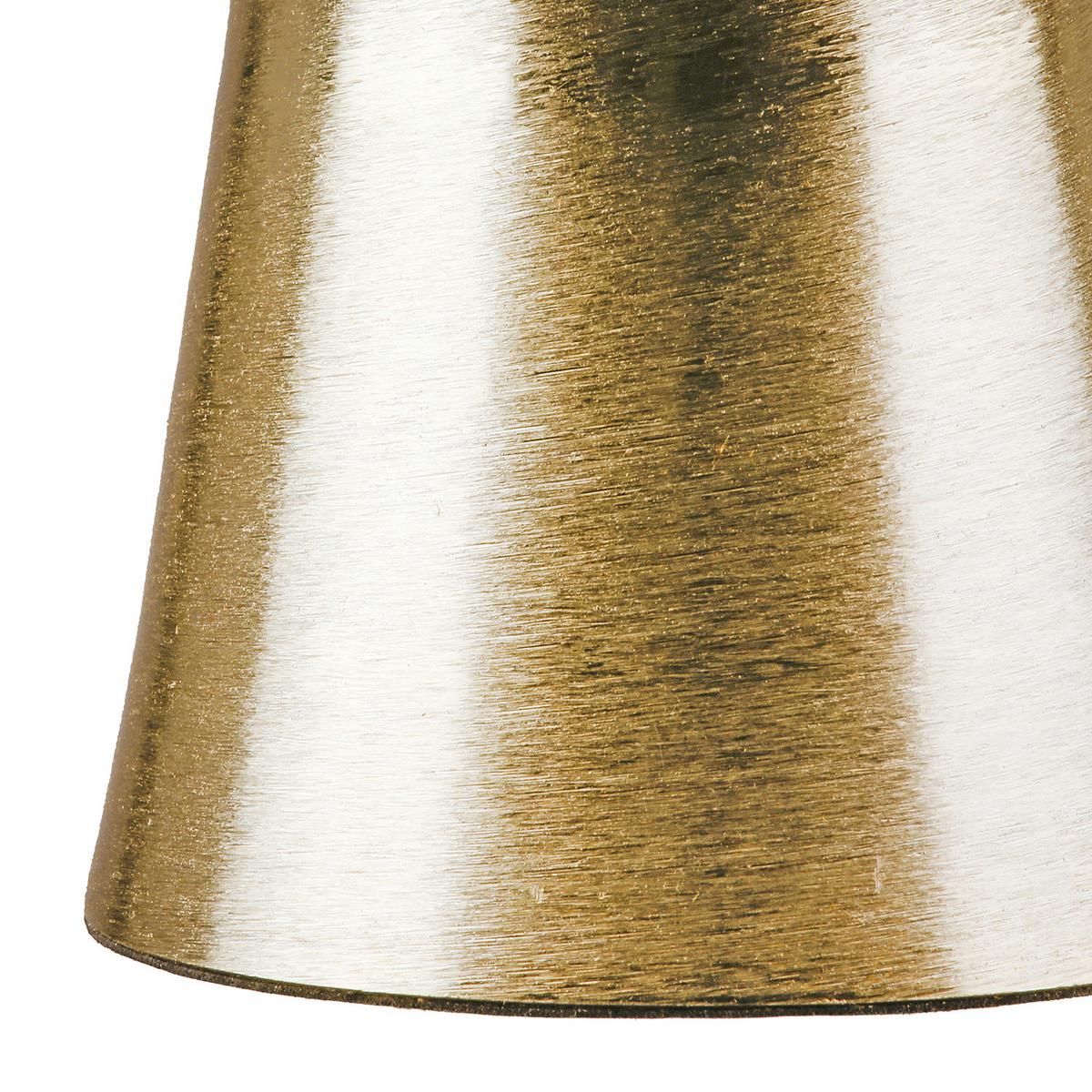 Übertopf D/H: 22x34 cm - Goldfarben/Schwarz, LIFESTYLE, Metall (22/34cm)