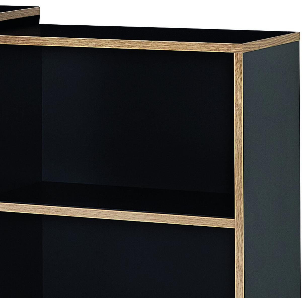 Eckschreibtisch mit Stauraum B 120 H 76 cm Slide, Anthrazit - Anthrazit/Sonoma Eiche, Design, Holzwerkstoff (120/120/76cm) - Germania