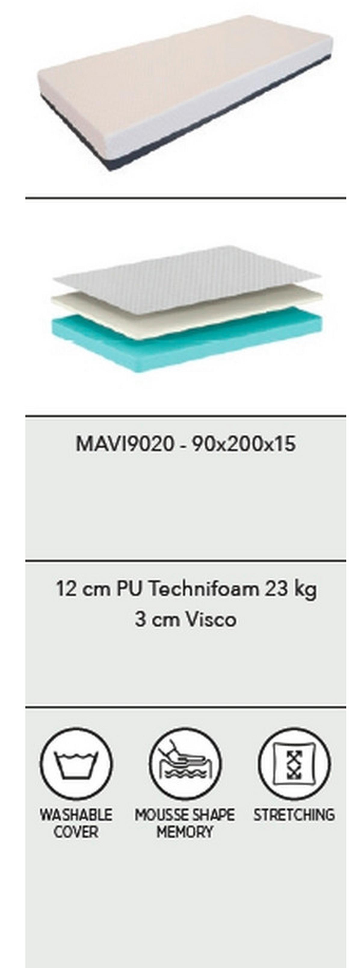 KALTSCHAUMMATRATZE Classic Beige 90x200cm - Beige, Basics, Textil (90/200cm) - Vipack