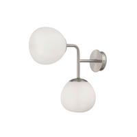 Wandleuchte Erich - Weiß/Nickelfarben, Trend, Glas/Metall (15/33/36cm) - MAYTONI