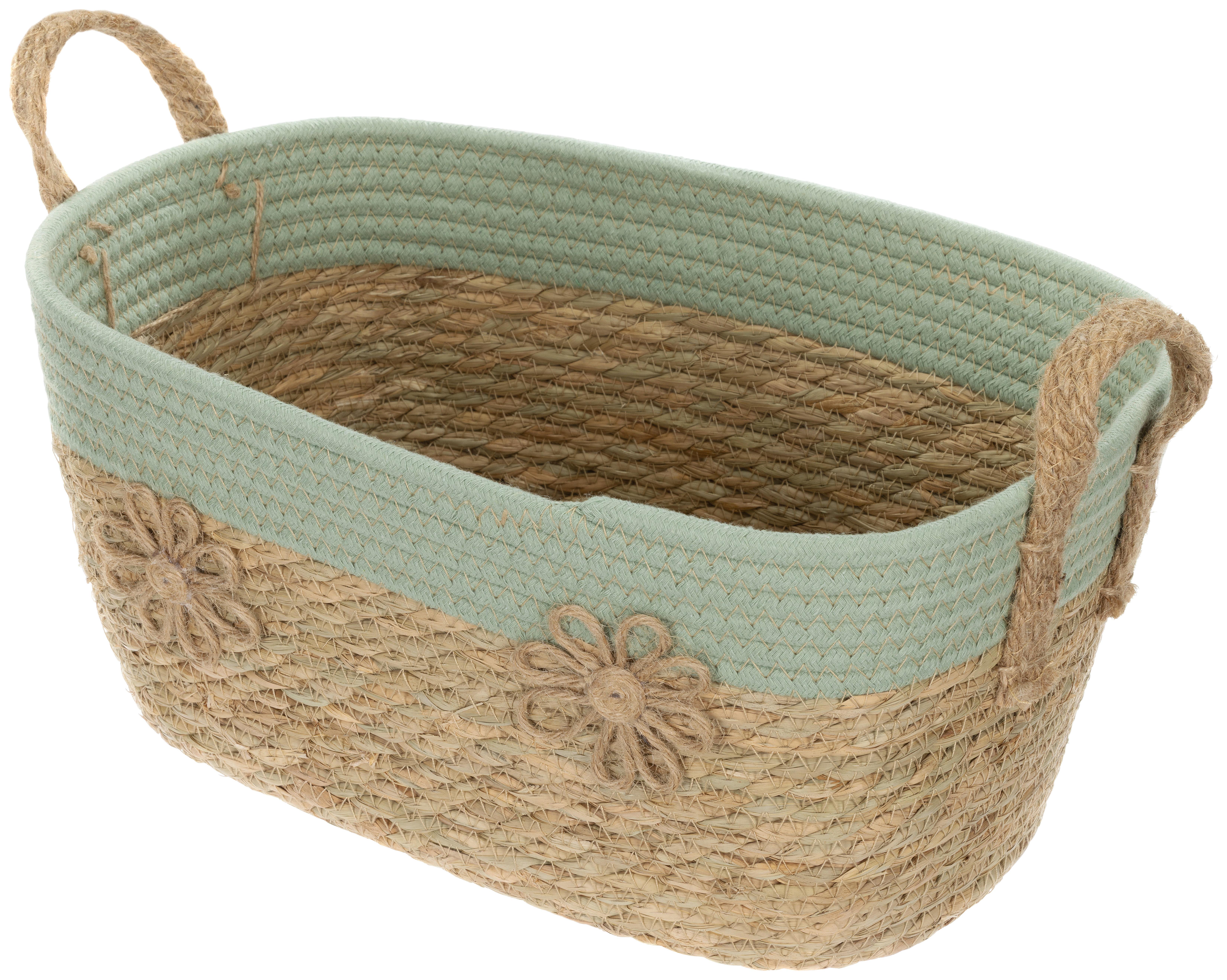 Korb Mou Aus Jute in Grün