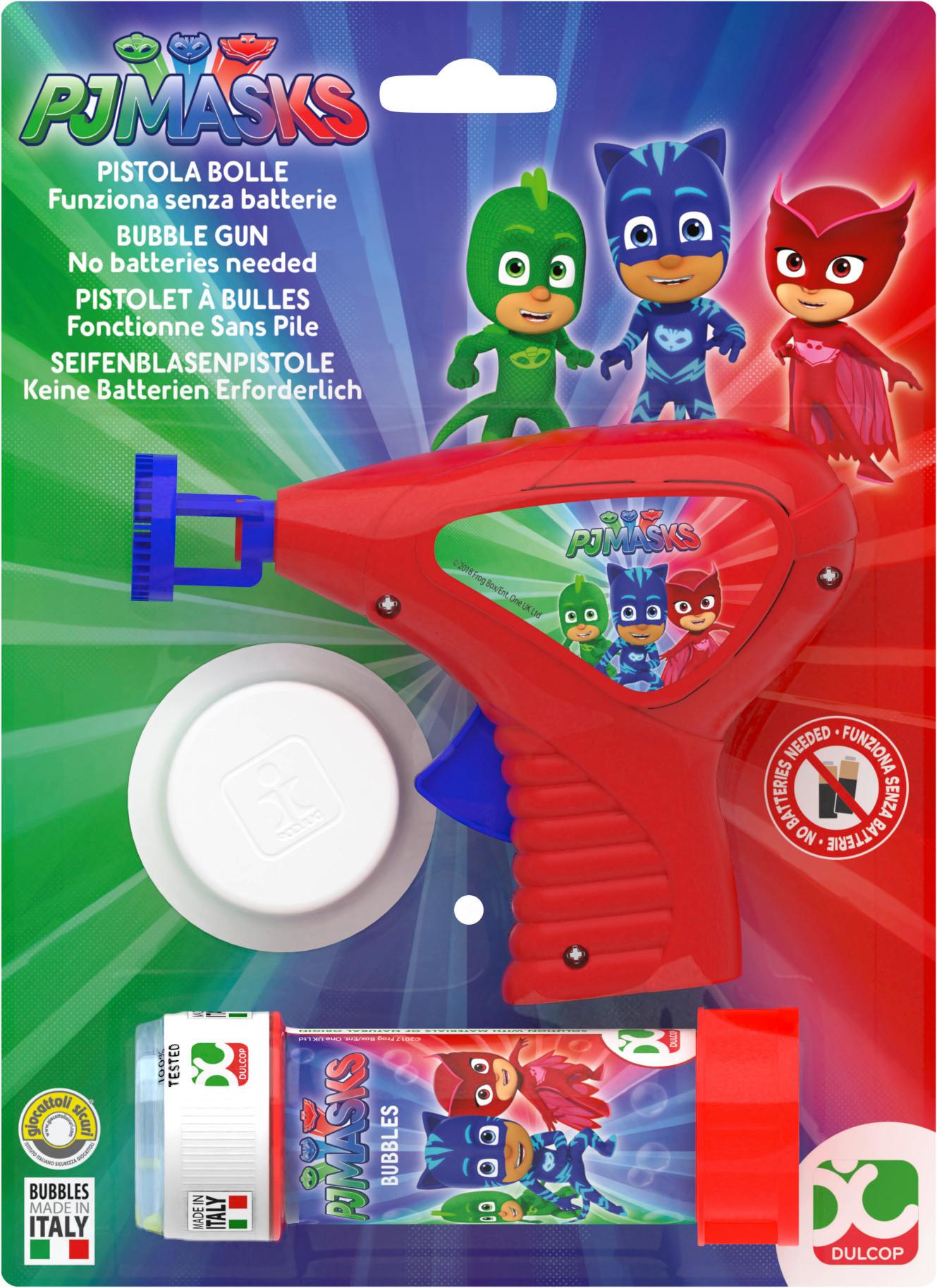 Seifenblasenpistole Pj Masks & Miraculous - Blau/Gelb, Basics, Kunststoff (20/15/10cm)