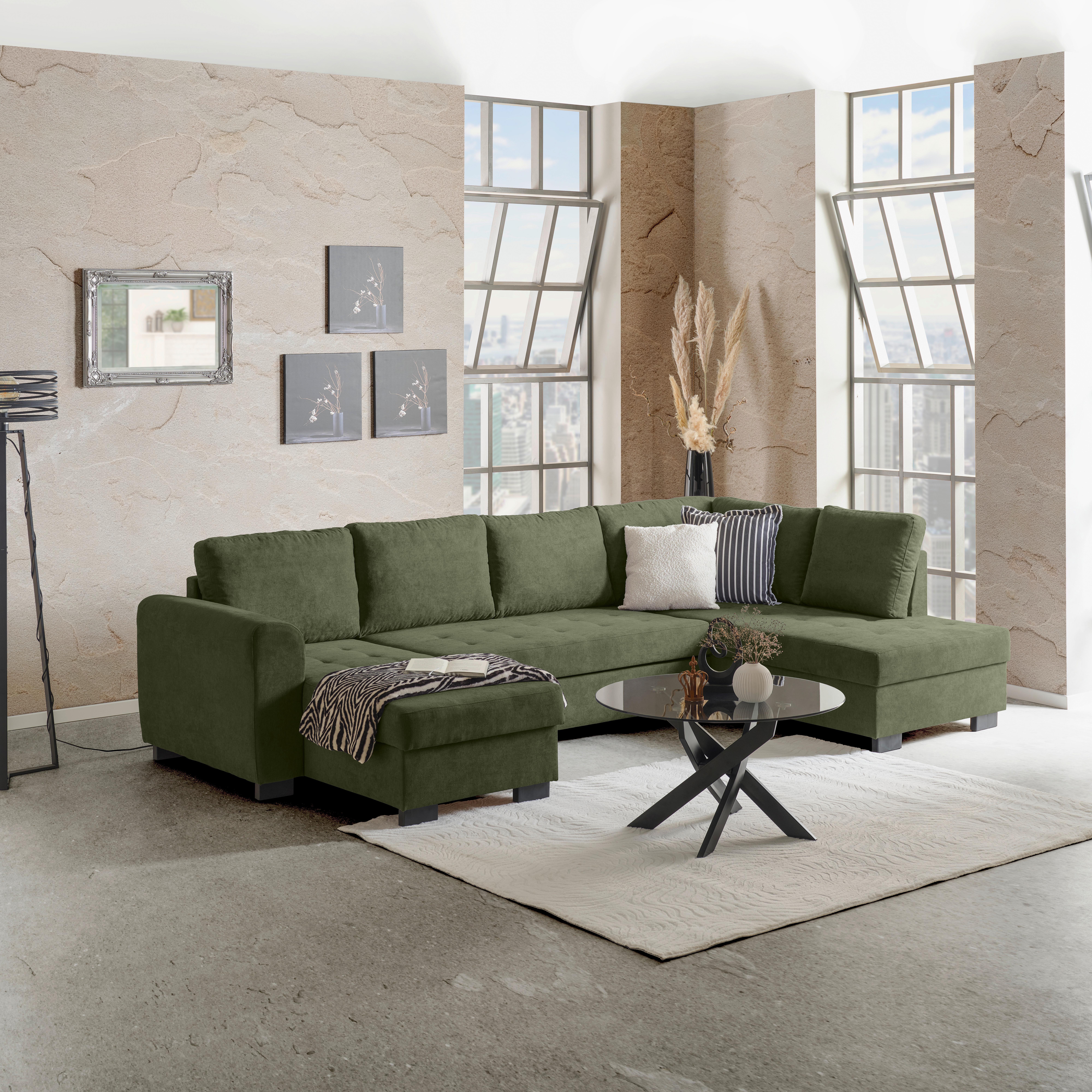 SEDACÍ SOUPRAVA MALTE -BASED- - šedá/černá, Moderní, textil/plast (155/305/178cm) - Based