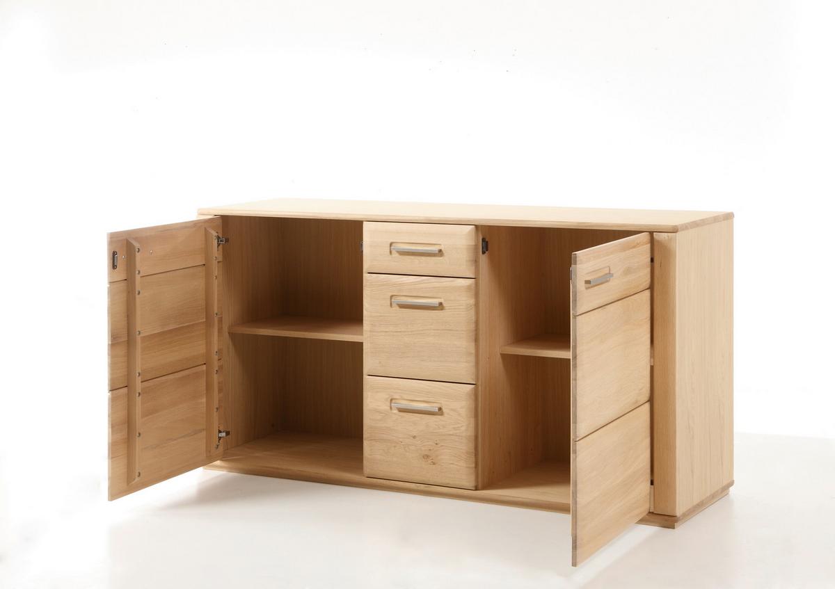Sideboard teilmassiv B: 161 cm Sena Eichefarben - Eichefarben, Design, Holz/Holzwerkstoff (161/85/47cm) - Livetastic