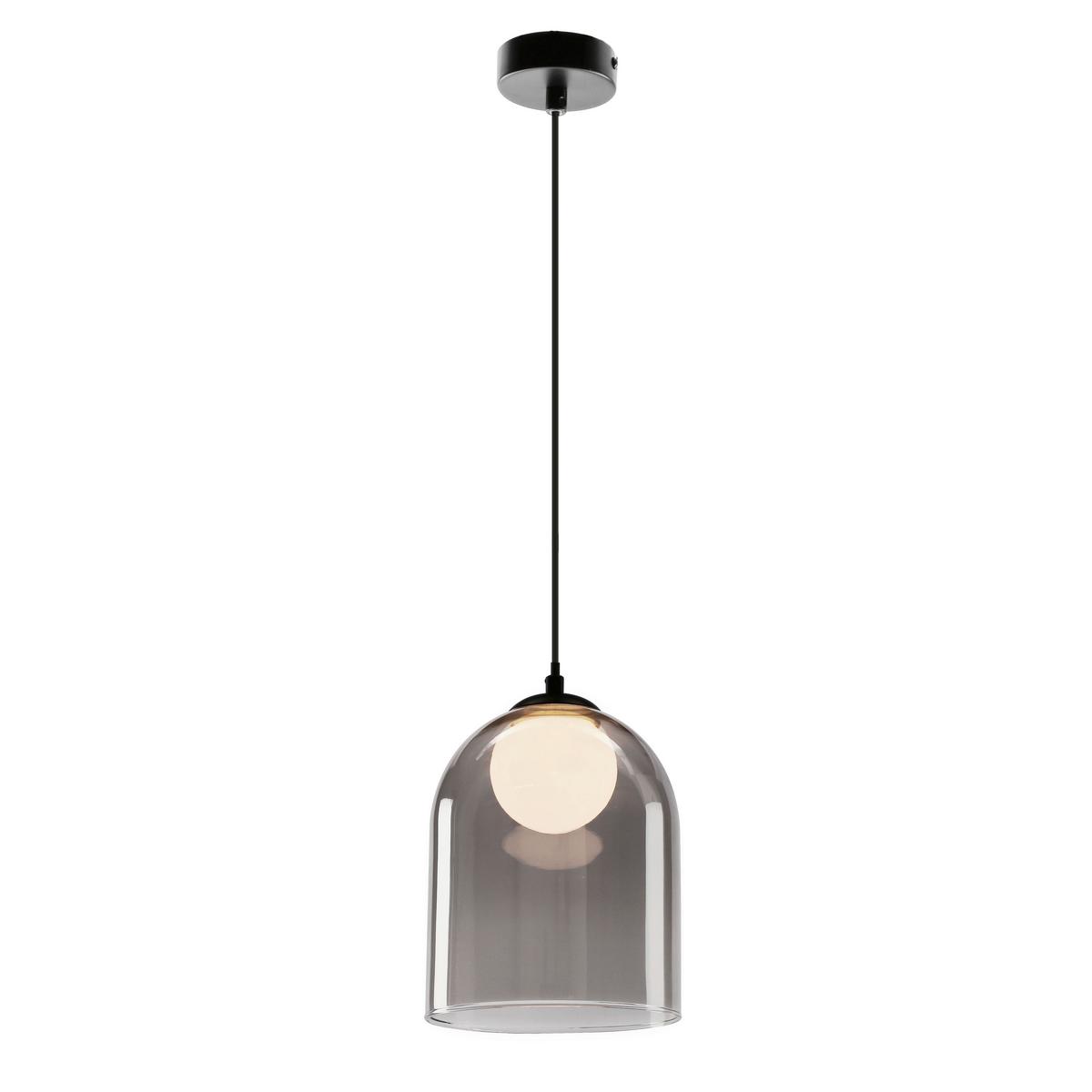 Pendelleuchte 31-38340 Klea - Schwarz/Weiß, Design, Glas/Metall (16/16/100cm)