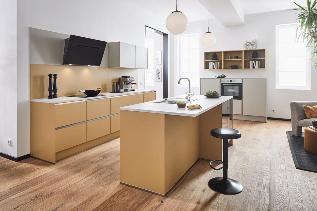 Einbauküchen Pn 105/80 Frei Planbar Modernes Design - Kaschmir, Holzwerkstoff - Pino