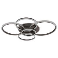 LED-Deckenleuchte 48467-70a Alaina - Klar/Anthrazit, Design, Kunststoff/Metall (110/88/11,5cm) - Globo
