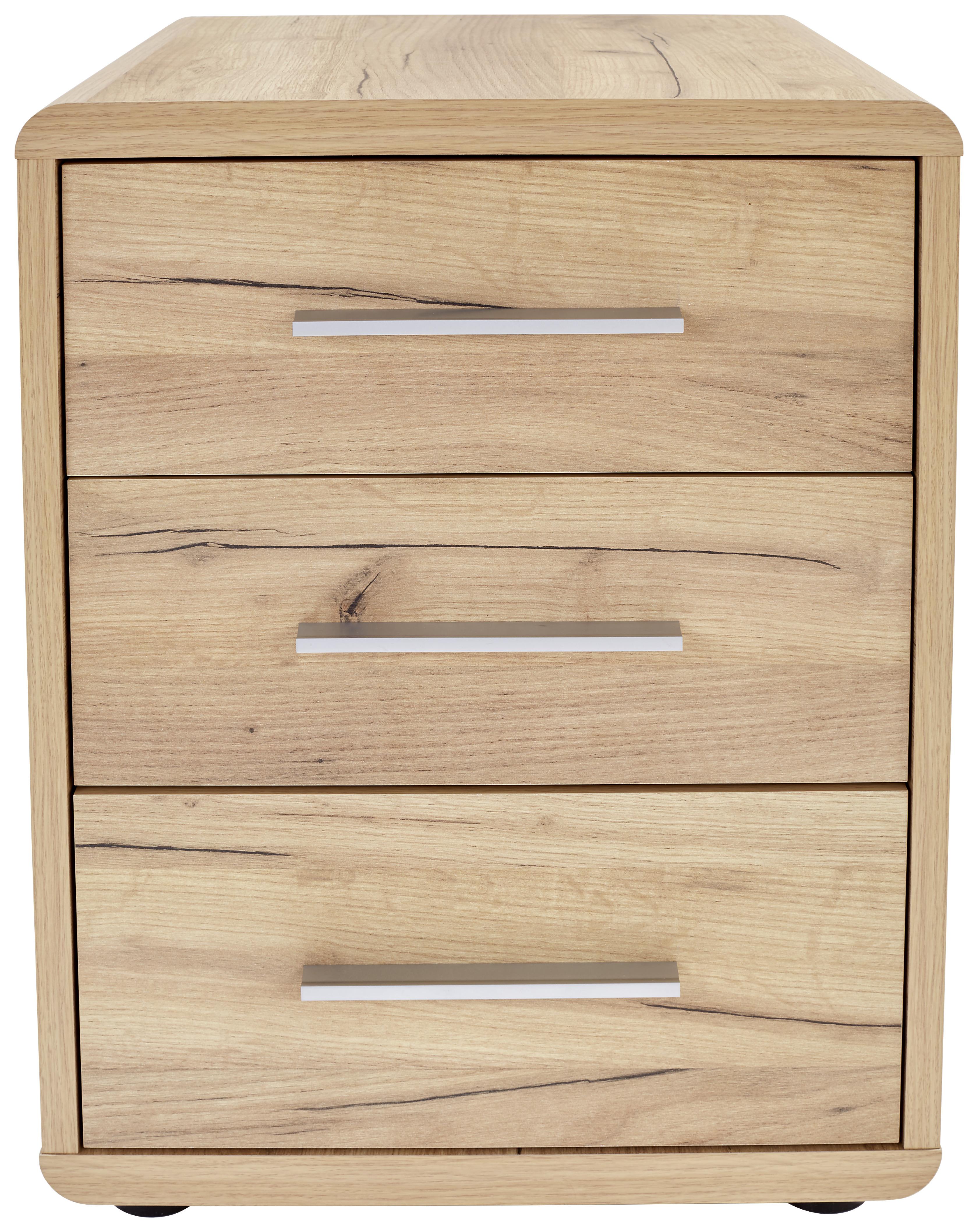 Kontejner Fontana Ftk06 - černá/barvy dubu, Moderní, kompozitní dřevo/plast (44,3/59,6/50cm)