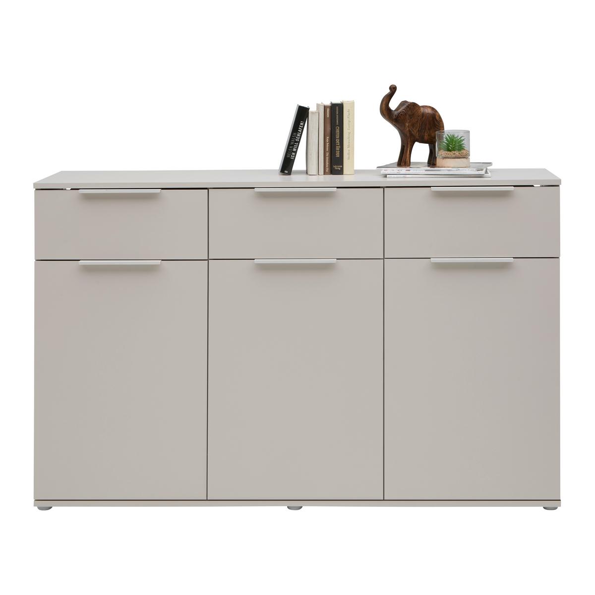 ŠIROKÁ KOMODA DUNE 1 - kašmírová, Modern, kov/kompozitné drevo (150/95/38cm) - Mömax