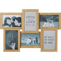 RÁM NA FOTOKOLÁŽ STELLA - prírodná farba, Modern, kompozitné drevo/sklo (44,5/30,7/3cm) - Mömax