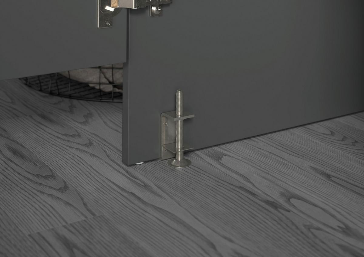 Hauswirtschaftsraum Free Anthrazit B: 176cm - Anthrazit, Basics, Holzwerkstoff (176/195/68cm) - MID.YOU