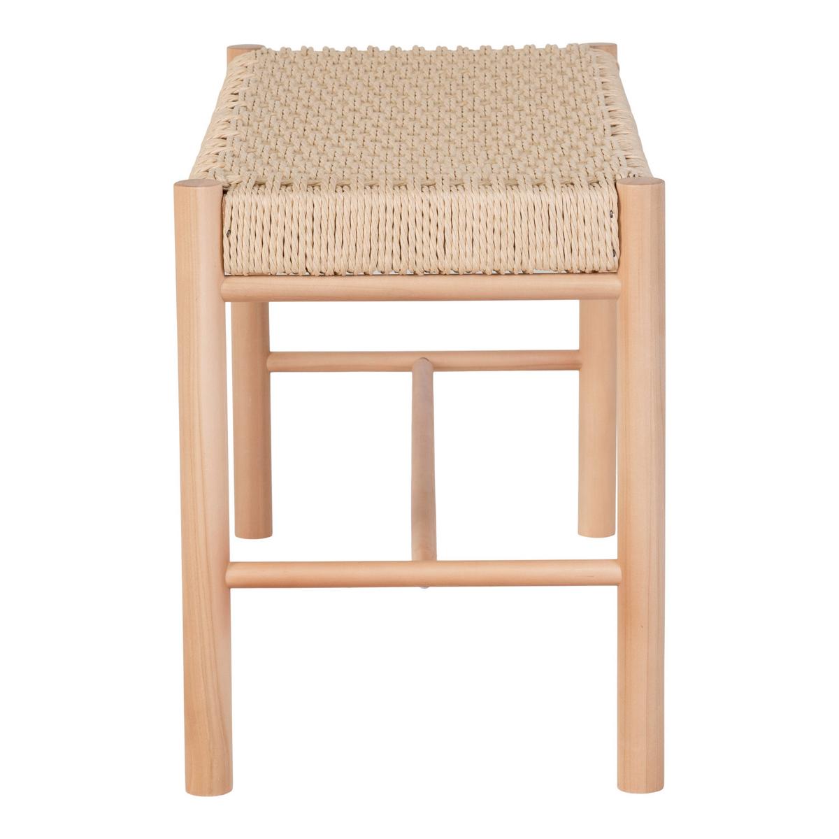 GARDEROBENBANK Abano Naturfarben B: 80cm - Naturfarben, Design, Papier (80/45/35cm) - MID.YOU