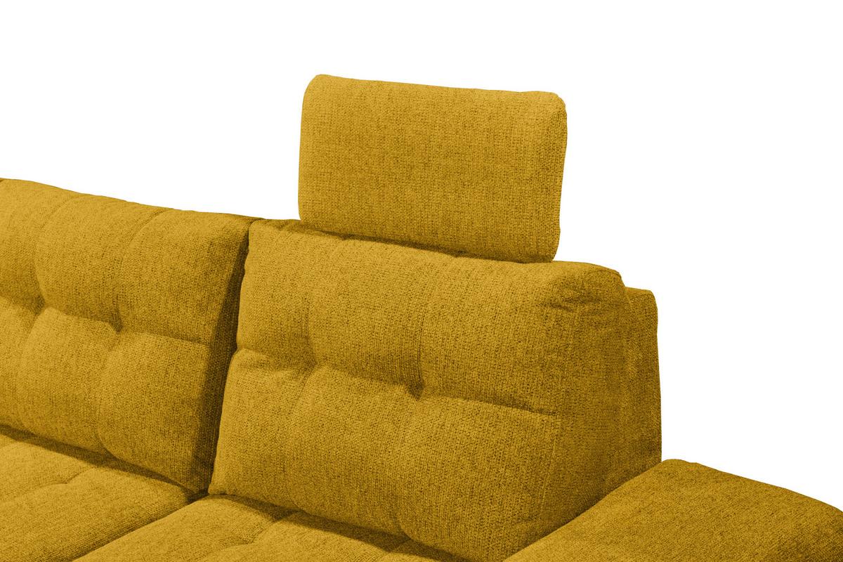 Wohnlandschaft Durban U Gelb U: 218/324/170 Cm - Gelb/Schwarz, KONVENTIONELL, Textil (218/324/170cm) - MID.YOU