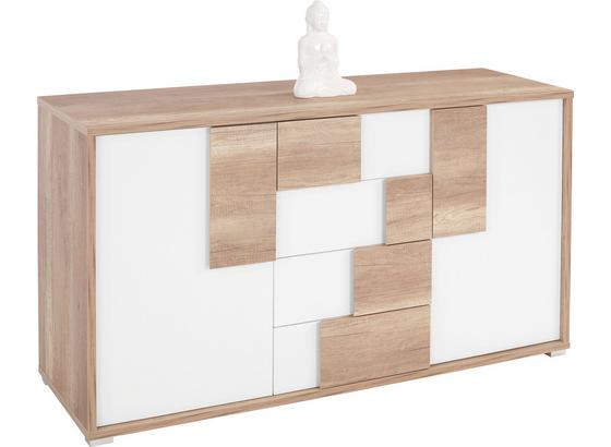 Kommode Daniel - Eichefarben/Weiß, Holzwerkstoff (150/82/45cm) Kommode Daniel - Eichefarben/Weiß, Holzwerkstoff (150/82/45cm)