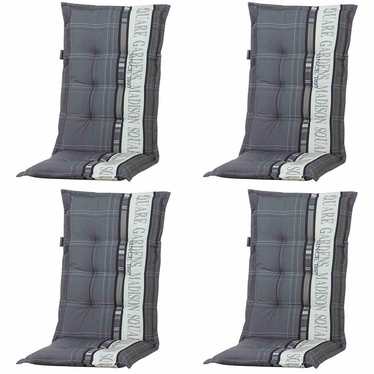 Sitzkissen Garden LxB: 123x50 cm Grau - Grau, KONVENTIONELL, Textil (50/8/123cm) - Ambia Garden