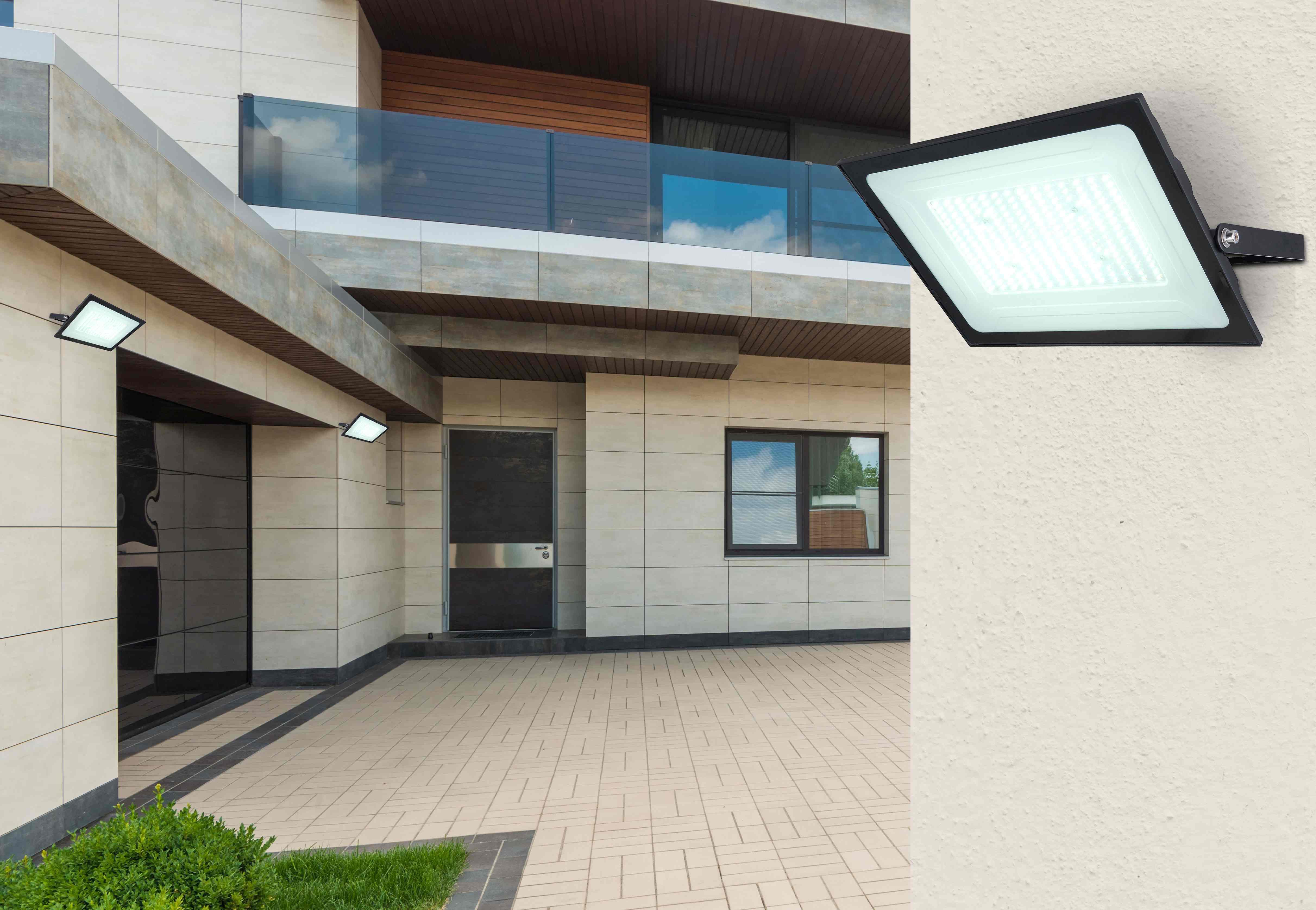 Außenleuchte Helga 100 Watt Aluminium - Klar/Schwarz, Basics, Glas/Metall (27/14/19cm) - Globo