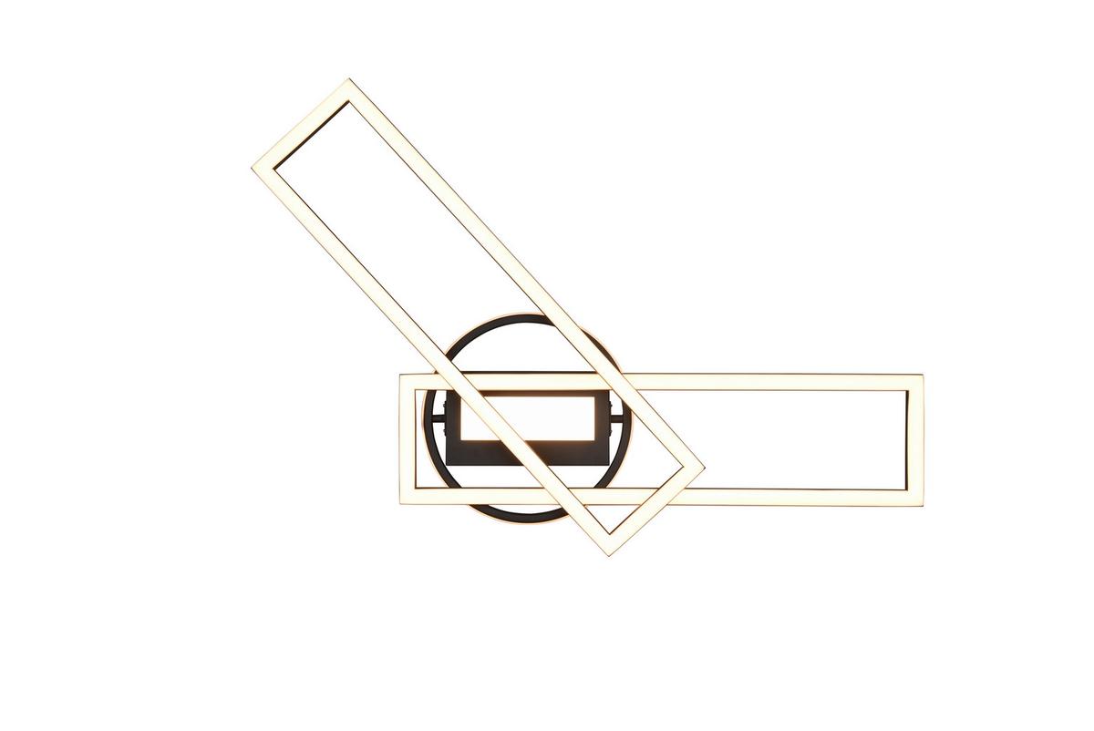 LED-Deckenleuchte R67183132 Twister - Schwarz, Basics, Metall (90,5/24,5/8,5cm)