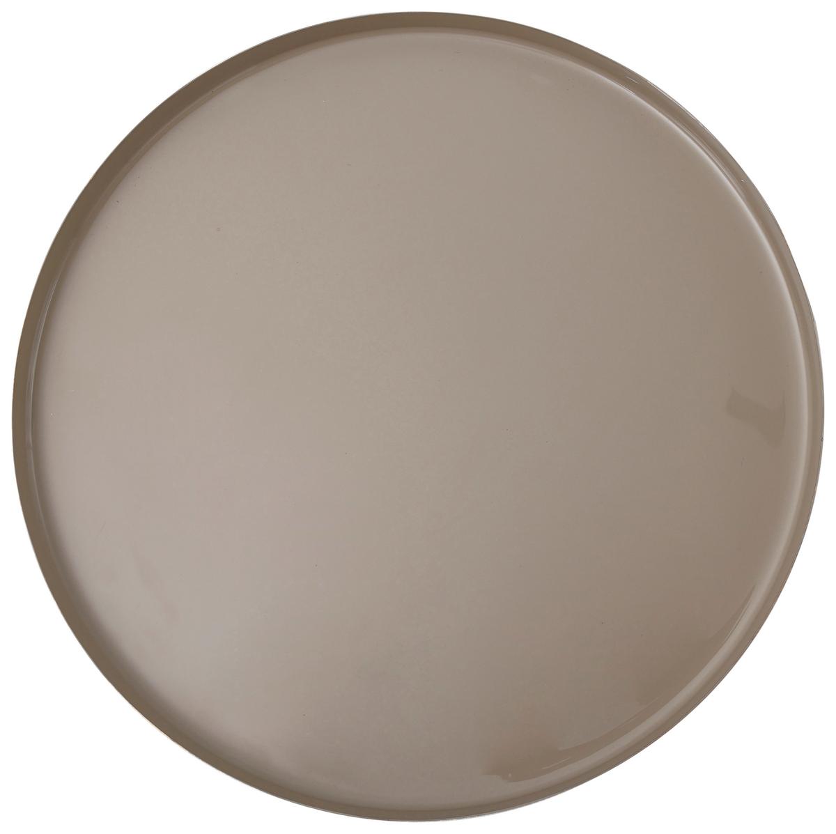 Beistelltisch Art Deco 1025 Koralle/Taupe B: 25 cm - Taupe/Koralle, Design, Metall (25/60cm) - Kayoom