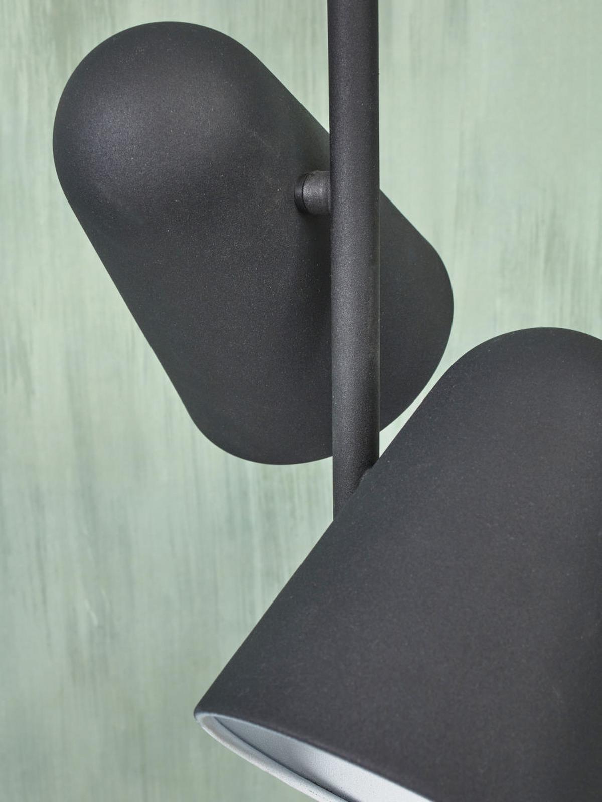 Stehlampe Salamanca Schwarz mit Schalter - Schwarz, Basics, Metall (28/145cm) - It's about Romi
