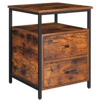 Nachttisch B: 45 Cm Braun/schwarz - Schwarz/Braun, Trend, Holzwerkstoff (45/60/45cm) - Boxxx