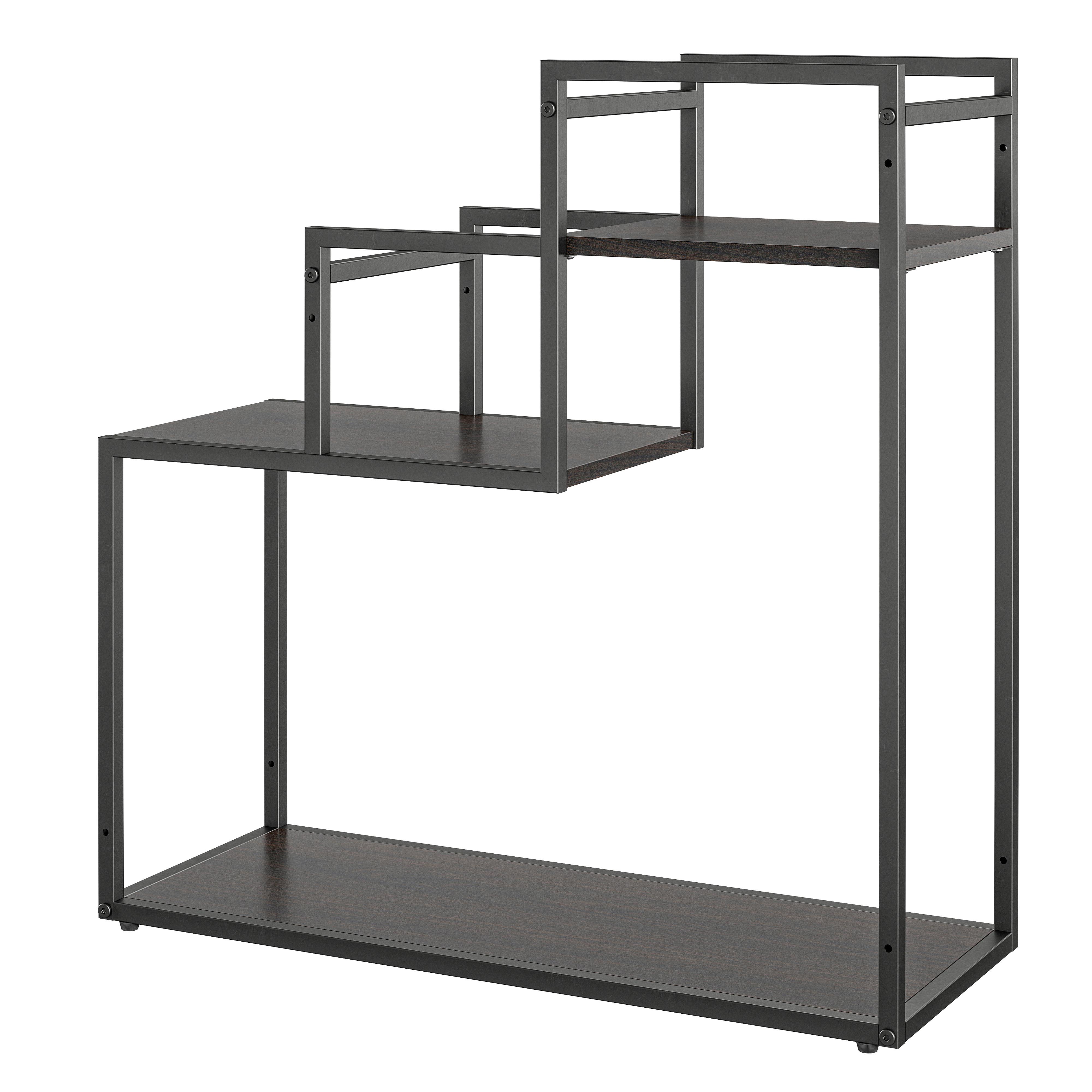 Blumenständer Weston Dunkelbraun B: 58 Cm - Dunkelbraun, Design, Metall (58/58/23cm) - MID.YOU