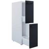 Midischrank Sadilo L - Anthrazit/Schwarz, MODERN, Holzwerkstoff (25/110/50cm) - MID.YOU
